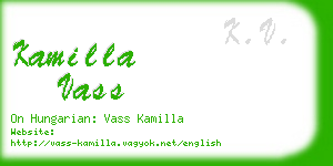 kamilla vass business card